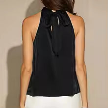 Tops cortos básicos cuello Halter